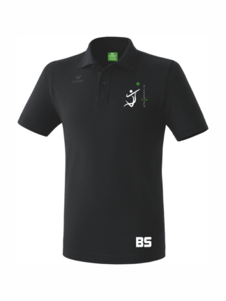 Kinder Poloshirt schwarz mit Logo